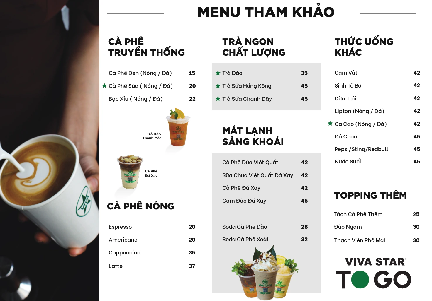 Thực đơn VivaToGo